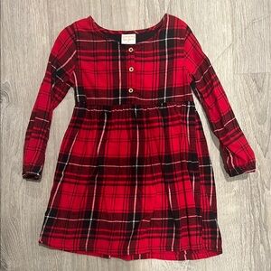 Jumping Beans Red Plaid Kids Dress